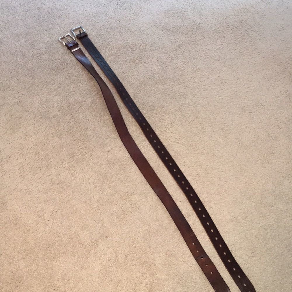 Brown Guess Thick Leather Belt 1 1/2” tall